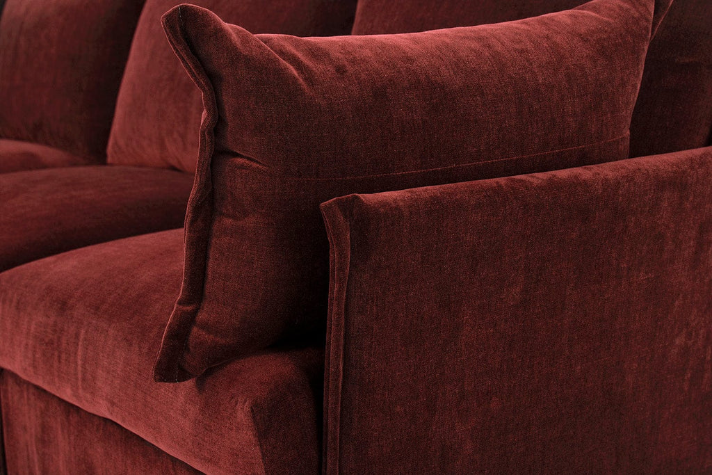 Canapé d'angle modèle 06 avec pouf