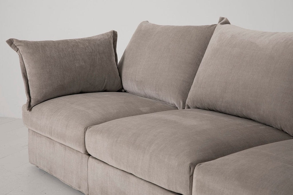 Canapé d'angle modèle 06 avec pouf