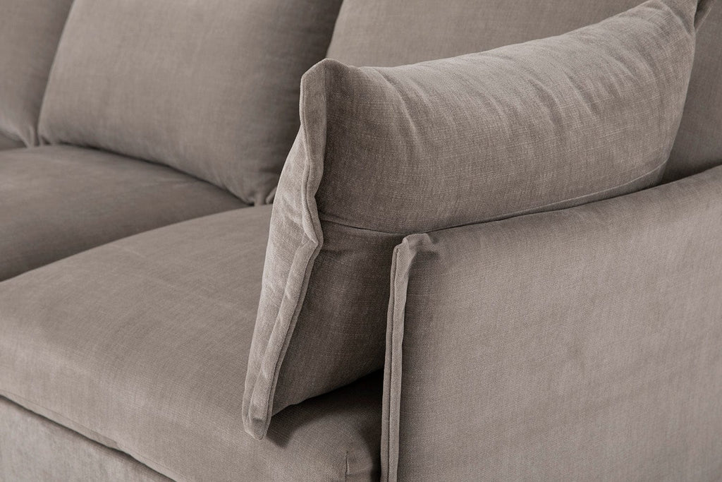 Canapé d'angle modèle 06 avec pouf