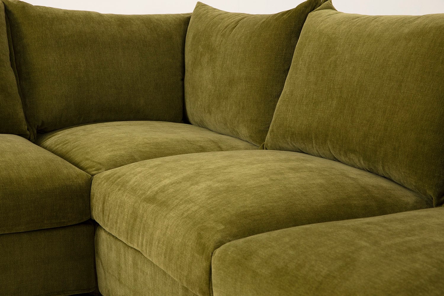 Canapé d'angle modèle 06 avec pouf