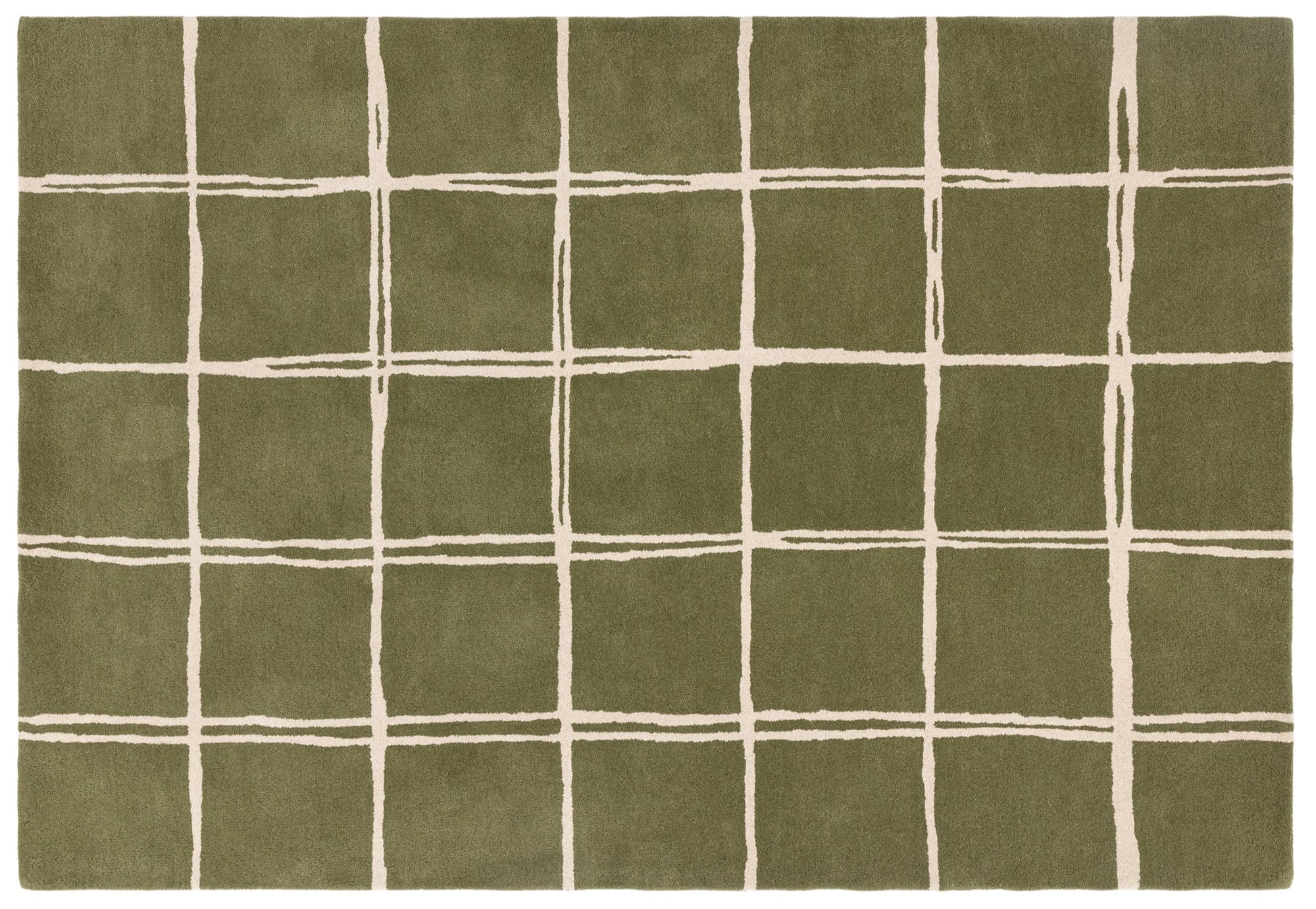 Tapis Albany Grid Olive