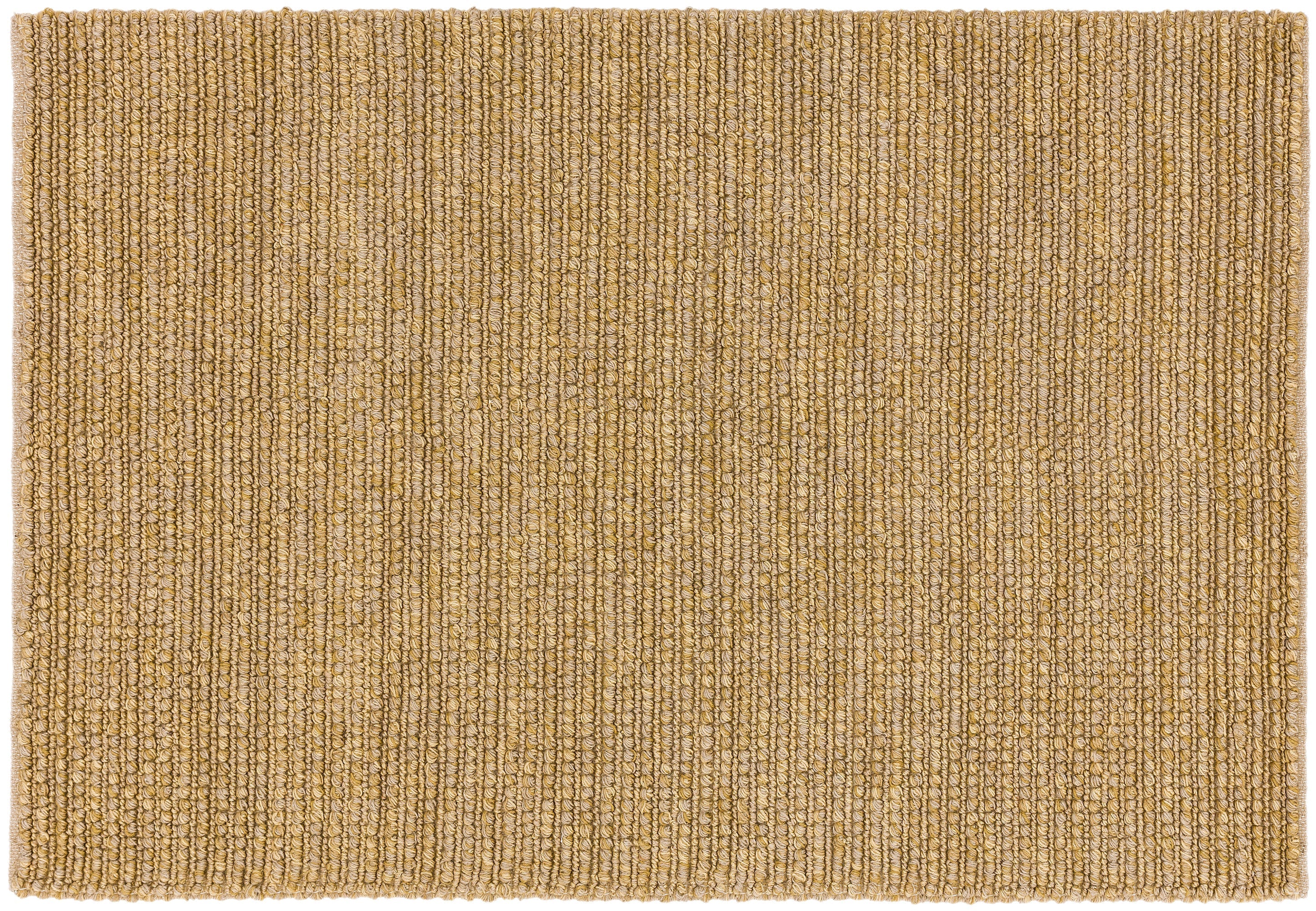 Tapis en jute bouclé, tissage plat en jute naturel