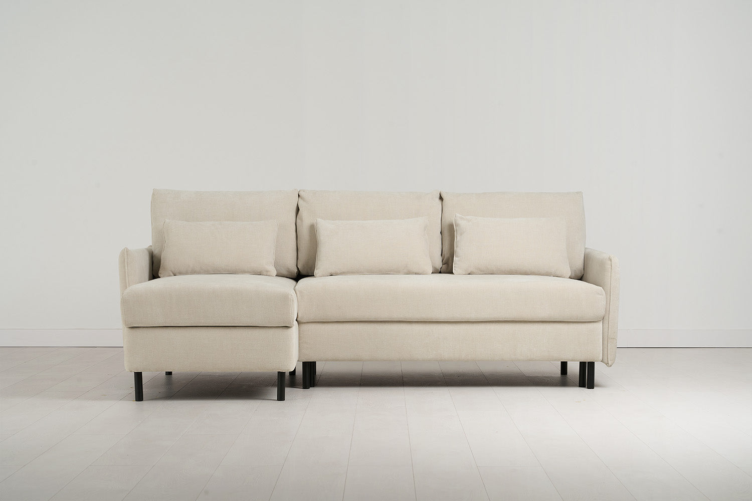 Canapé-lit 3 places gauche modèle 12 avec rangement