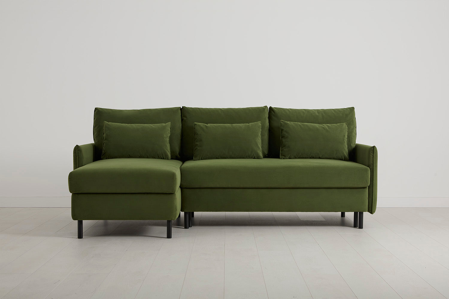 Canapé-lit 3 places gauche modèle 12 avec rangement