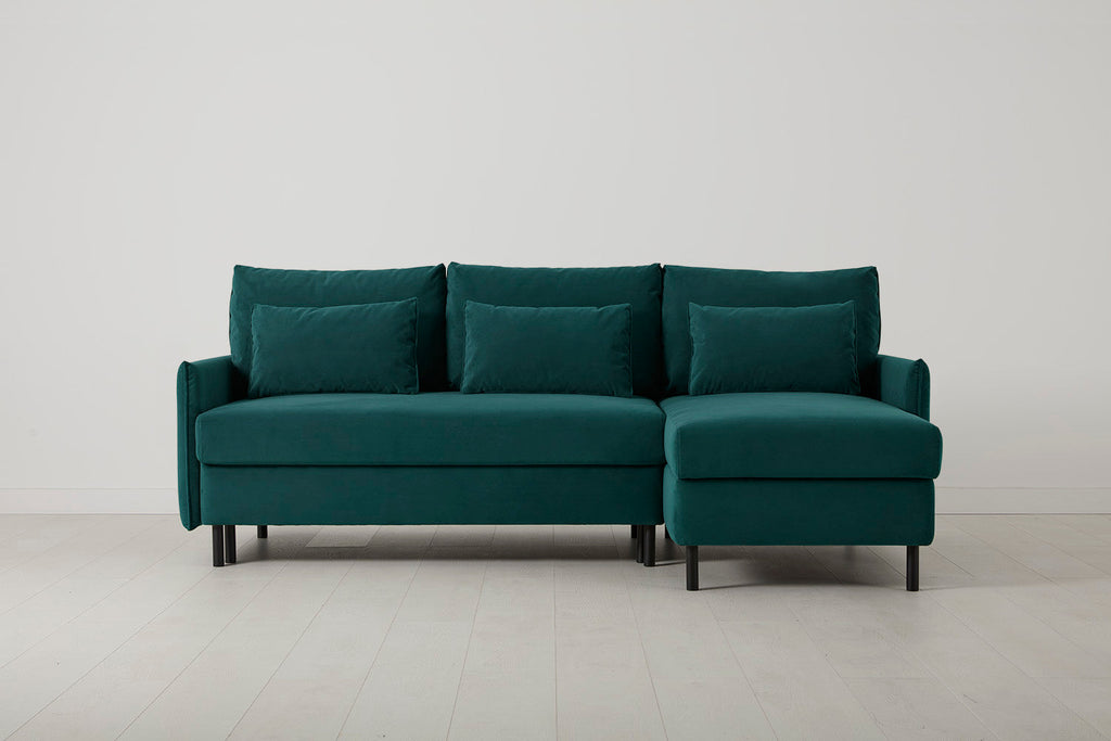 Canapé-lit 3 places droit modèle 12 avec rangement