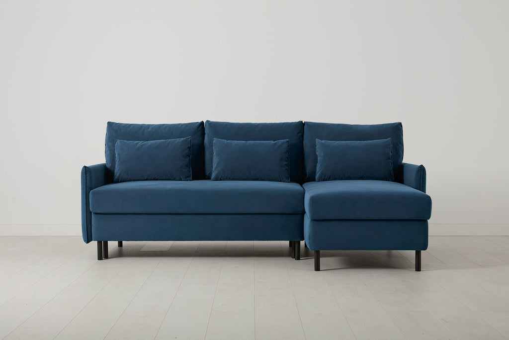 Canapé-lit 3 places droit modèle 12 avec rangement