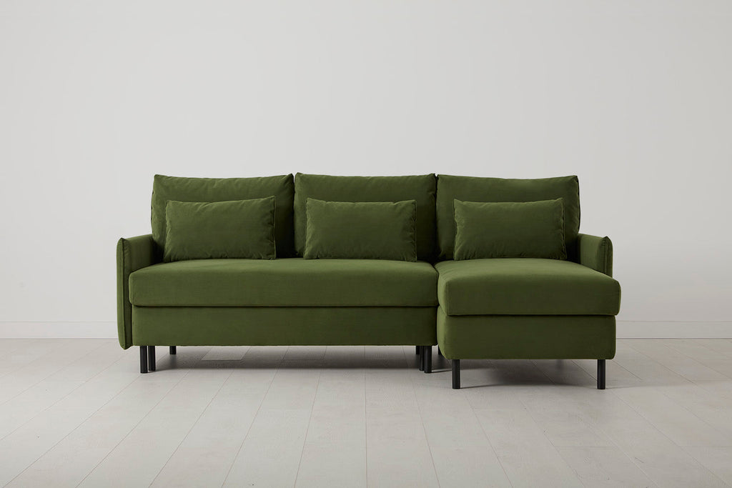 Canapé-lit 3 places droit modèle 12 avec rangement