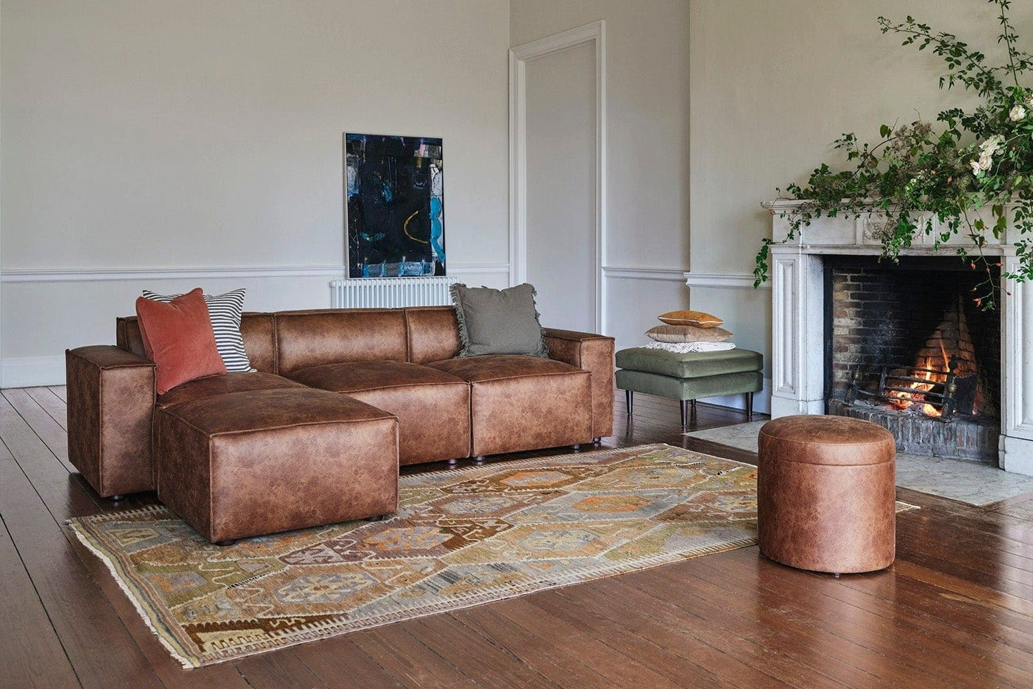 Canapé méridienne gauche 3 places modèle 03