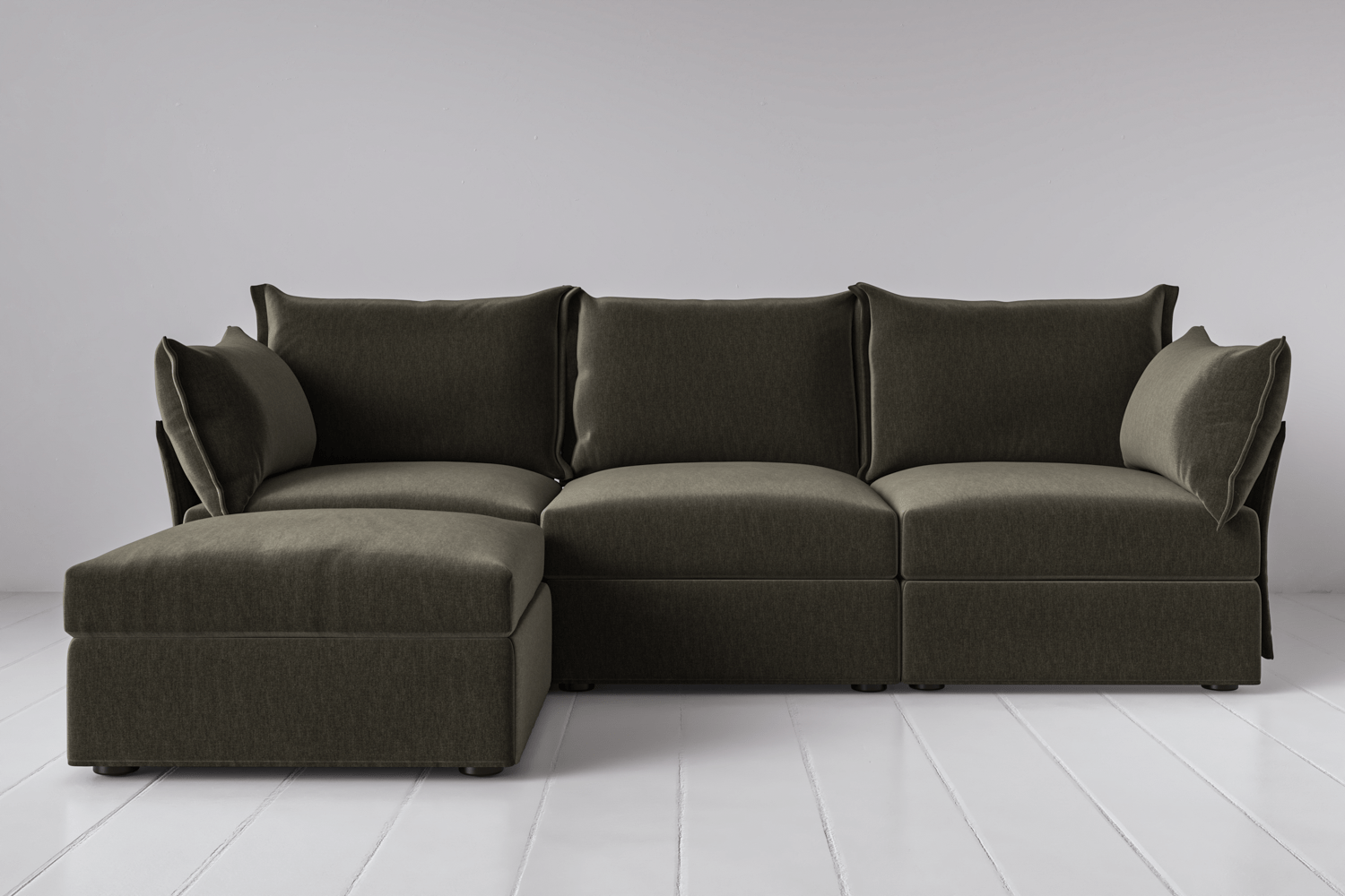 Canapé méridienne gauche 3 places modèle 06