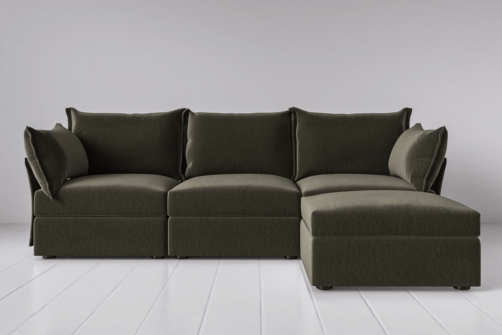 Canapé méridienne 3 places droit modèle 06