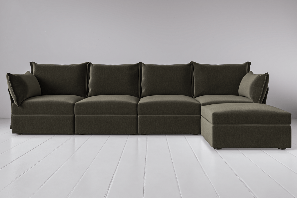 Canapé méridienne 4 places droit modèle 06